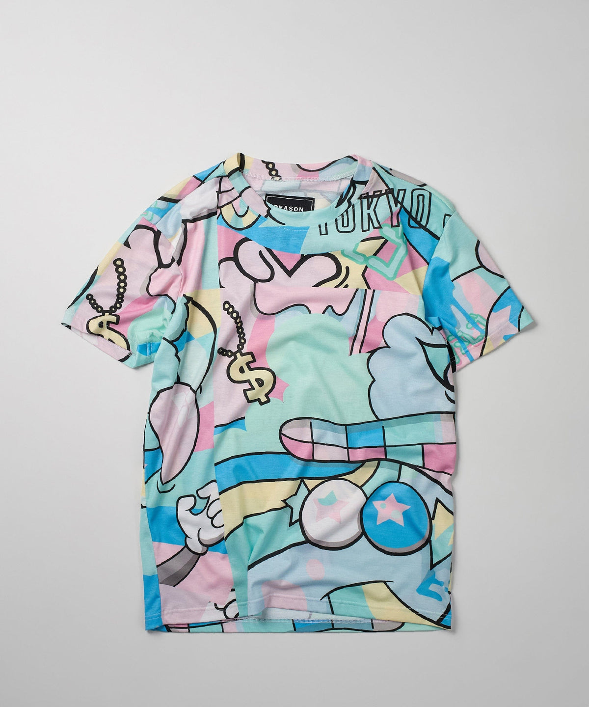 Neo World Allover Print Graphic Tee | Reason Clothing Top Pick