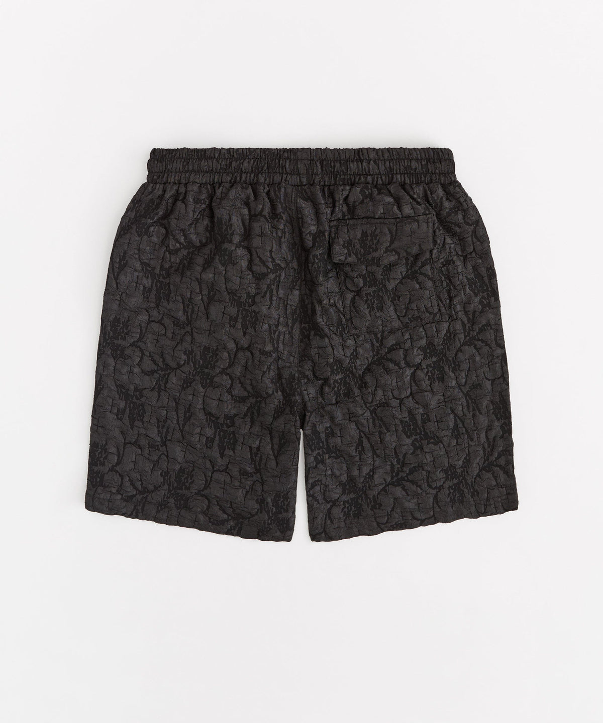 Tonal Floral Textured Short - Black | Reason Clothing New