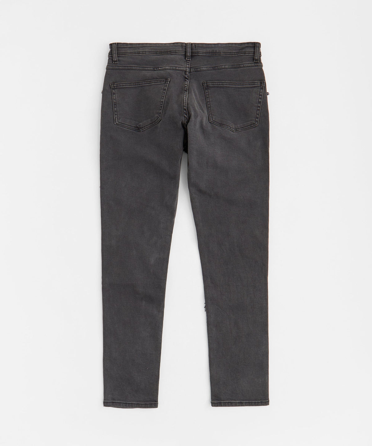 Heavy Distressed Frayed Skinny Jean - Dark Grey | Reason Clothing Smart Buy