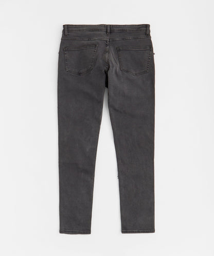 Heavy Distressed Frayed Skinny Jean - Dark Grey | Reason Clothing Smart Buy