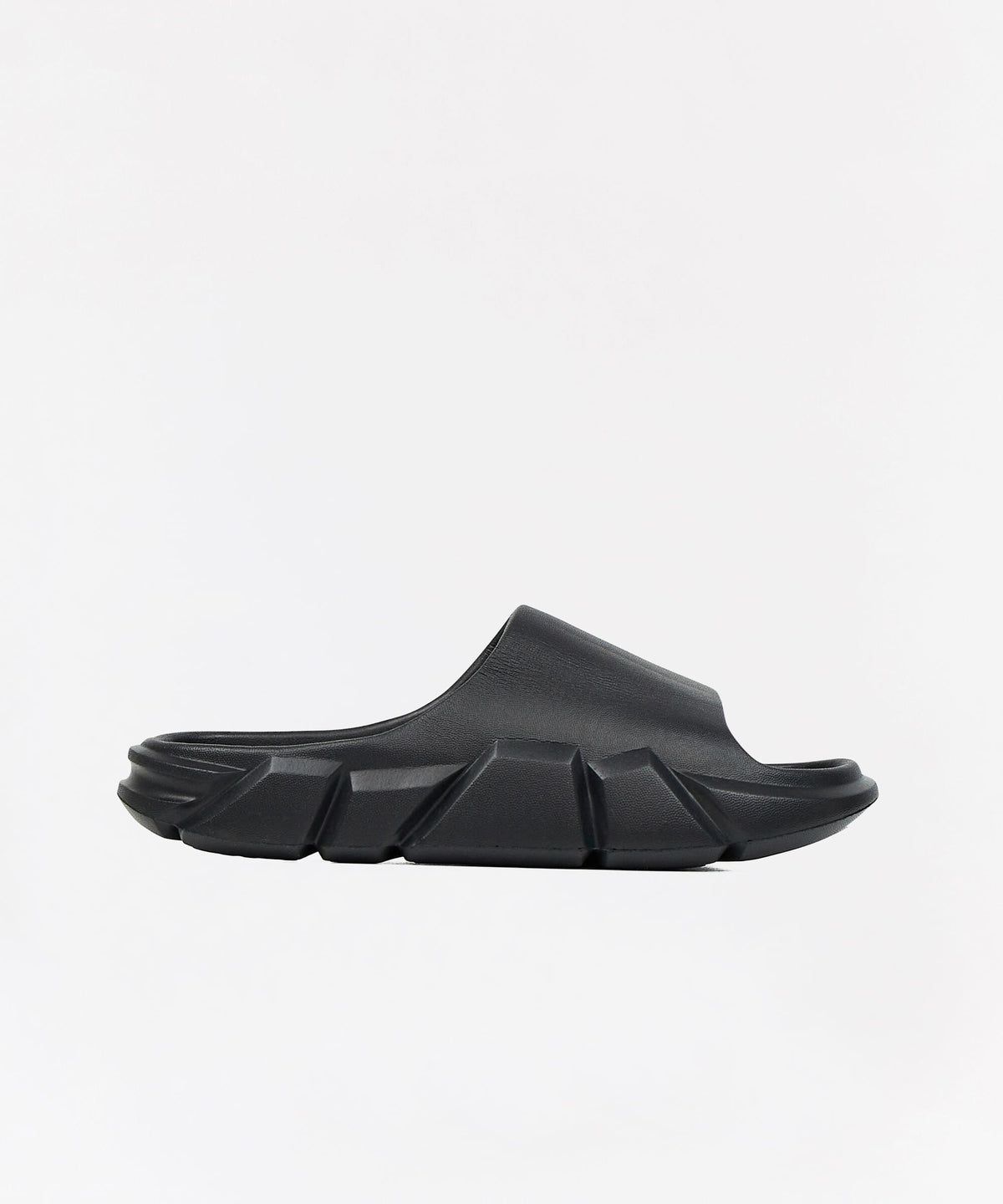 Sculpted Solid Slides - Black | Reason Clothing Great Value