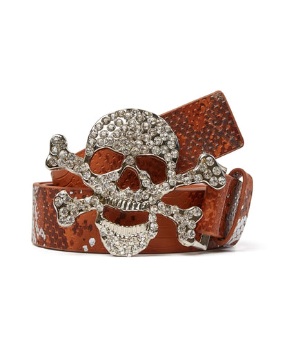 Skeletor Snakeskin Diamond Belt | Reason Clothing Sale