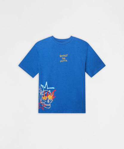 All We Ask Is Trust Graphic Short Sleeve Tee - Blue | Reason Clothing Hot Sale