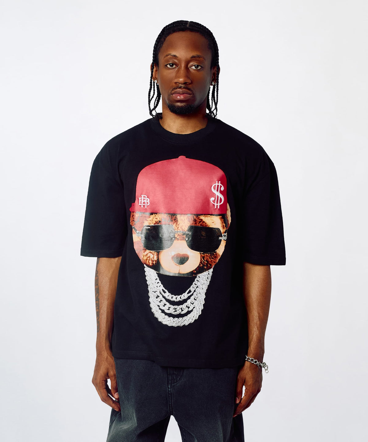 Teddy Heavy Terry Short Sleeve Tee - Black | Reason Clothing Latest