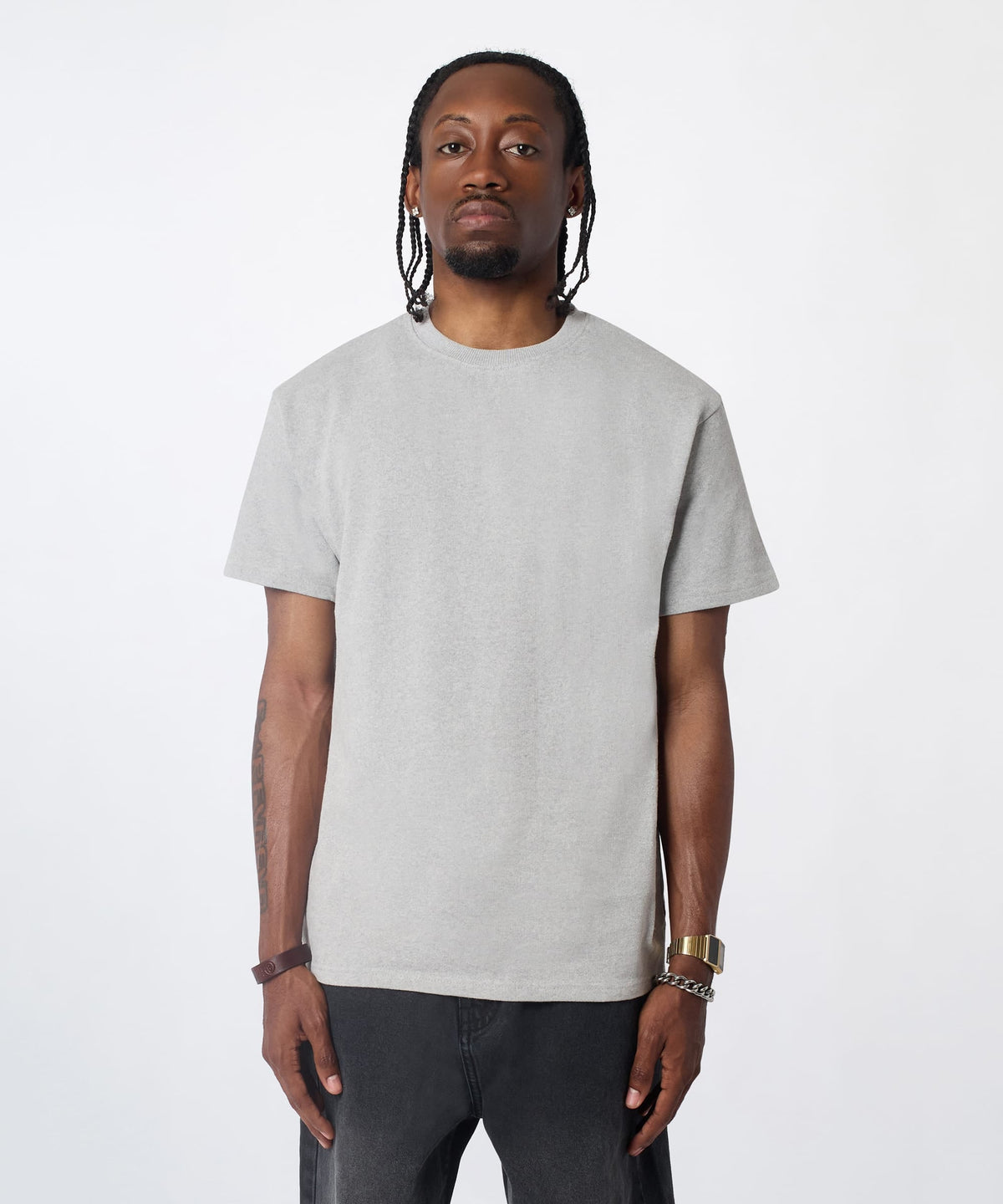 Washed Essentials Classic Short Sleeve Tee - Light Grey | Reason Clothing Premium