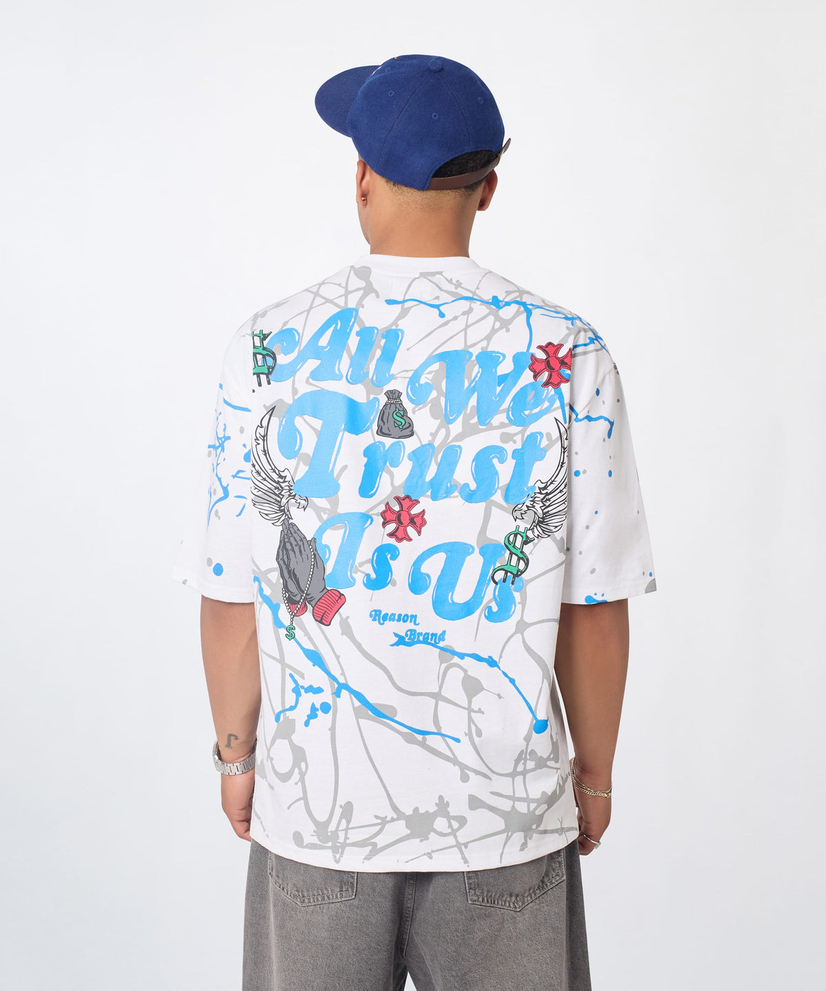 Painted Tee - White | Reason Clothing Premium