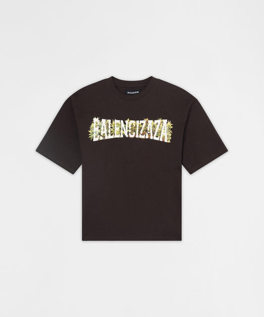 Balencizaza Graphic Short Sleeve Tee - Brown | Reason Clothing Popular
