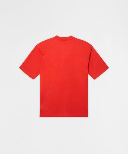 Burning Smoke Chenille Embroidered Short Sleeve Tee - Red | Reason Clothing Sale