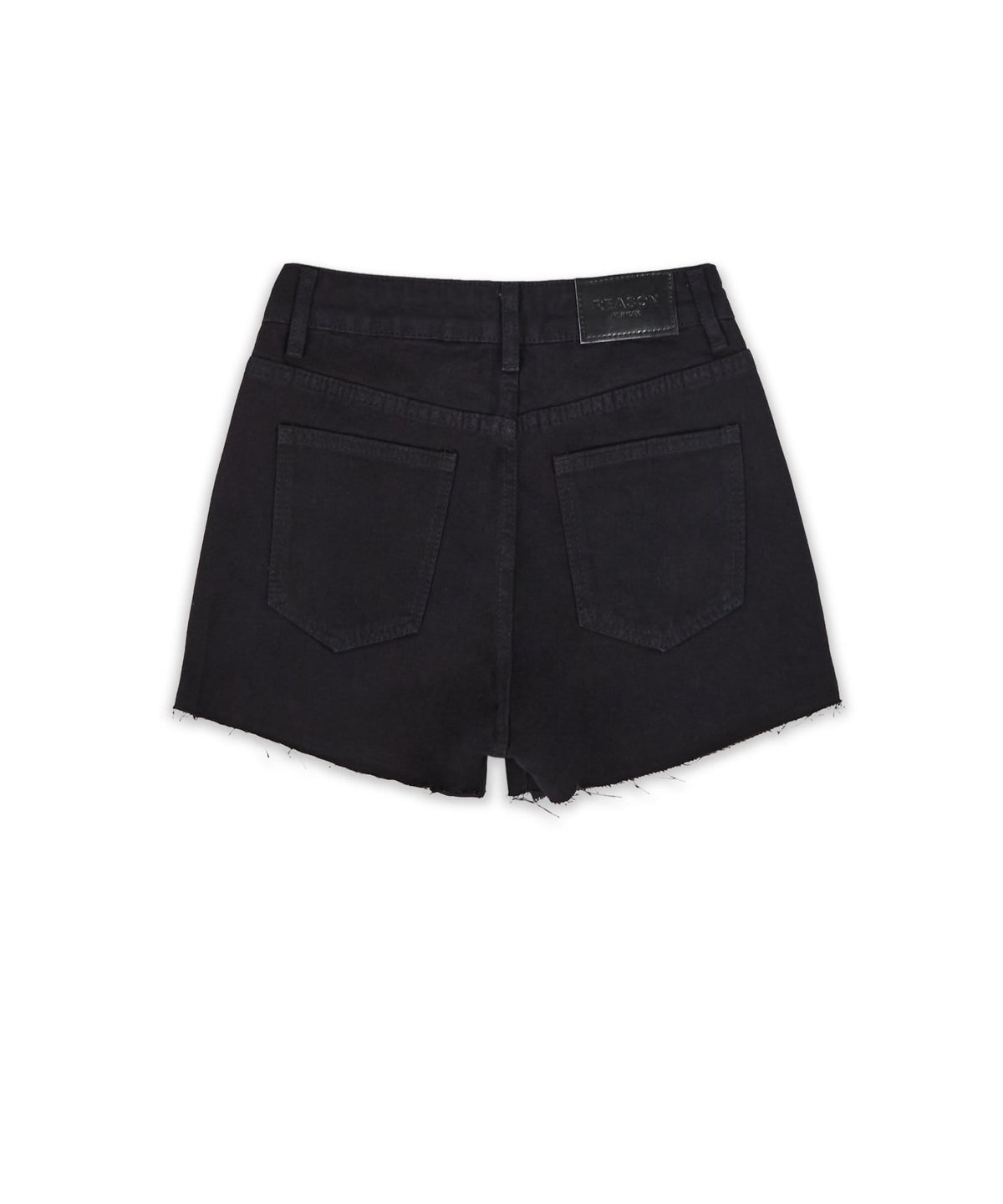 Aria Women's Distressed Denim Shorts - Black | Reason Clothing Discount