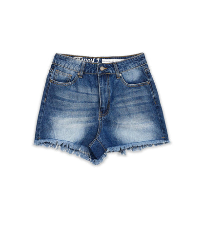 Victoria Women's Denim Shorts - Blue | Reason Clothing Discount