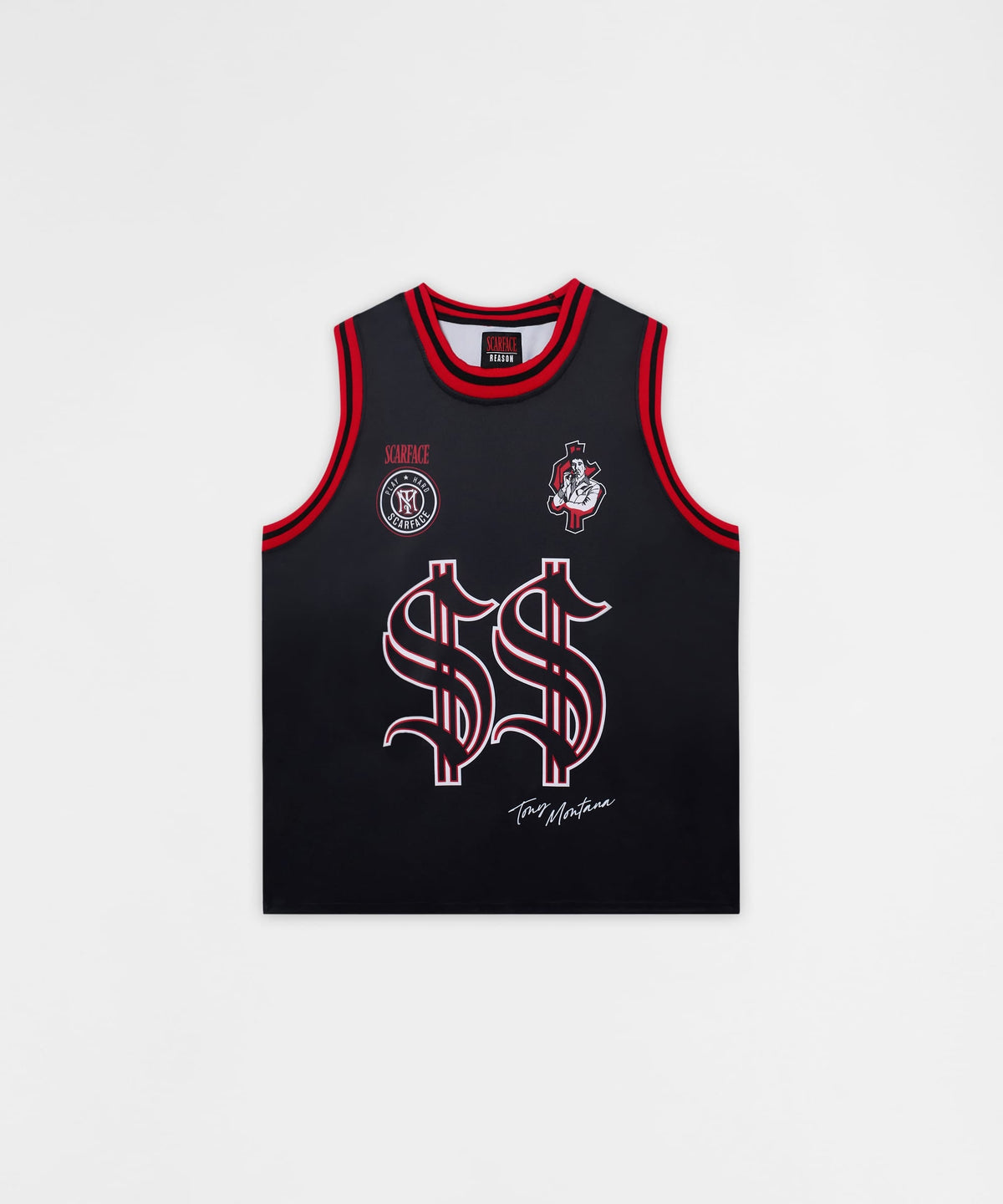 Scarface Money Power Women's Graphic Sleeveless Basketball Jersey - Bl | Reason Clothing Classic