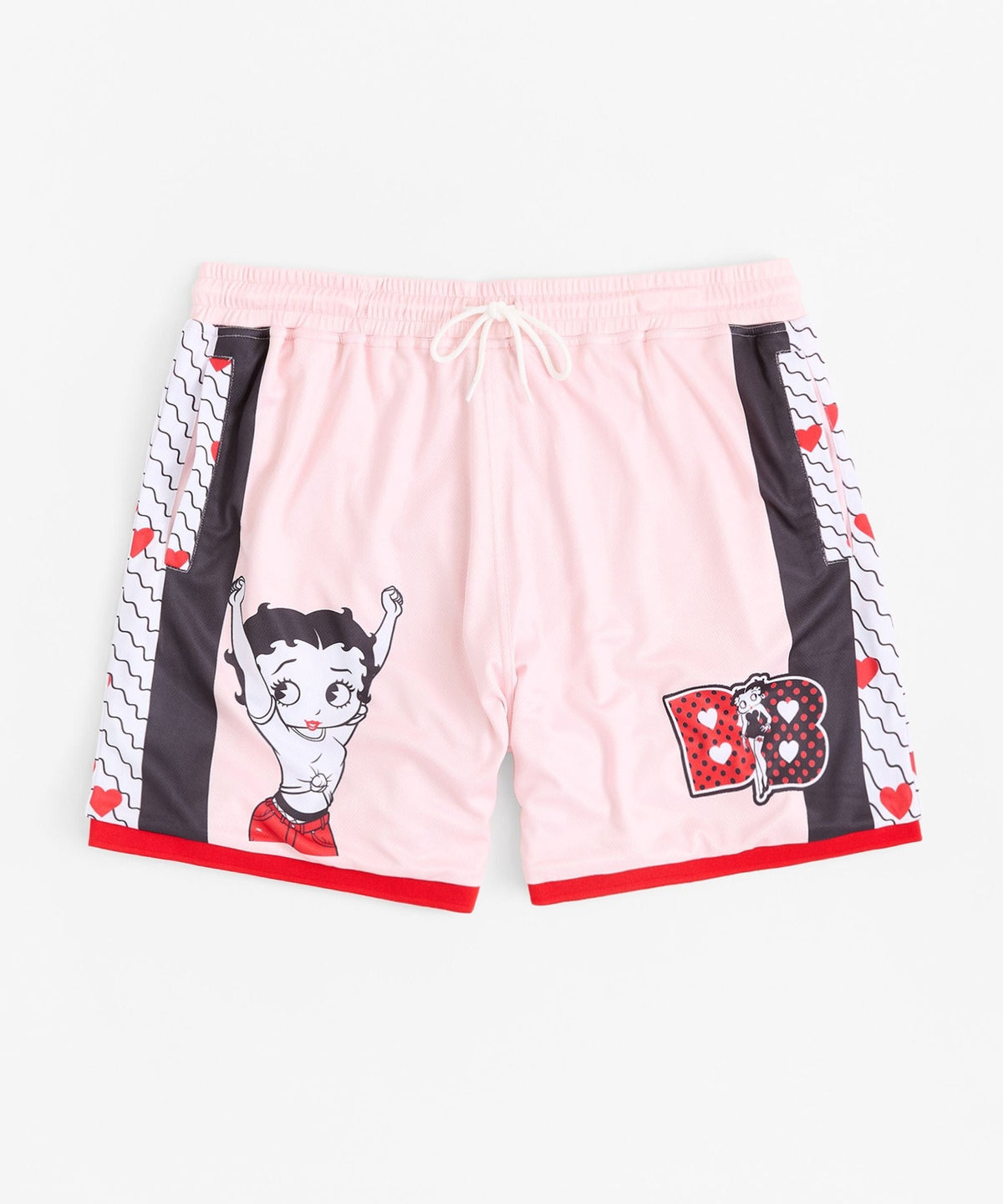 Betty Boop Sweetheart Women's Plus Size Basketball Mesh Shorts - Pink | Reason Clothing Hot Sale