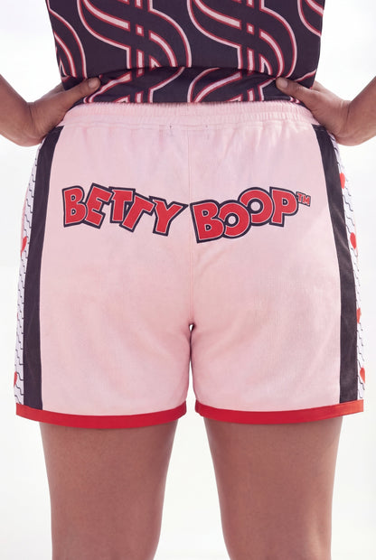 Betty Boop Sweetheart Women's Plus Size Basketball Mesh Shorts - Pink | Reason Clothing Hot Sale