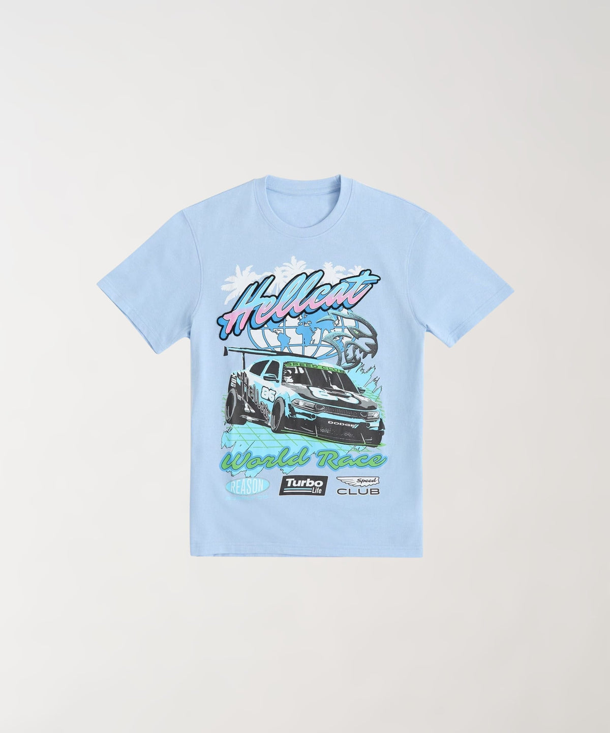 Hellcat Turbo Life Tee - Light Bue | Reason Clothing Hot Sale