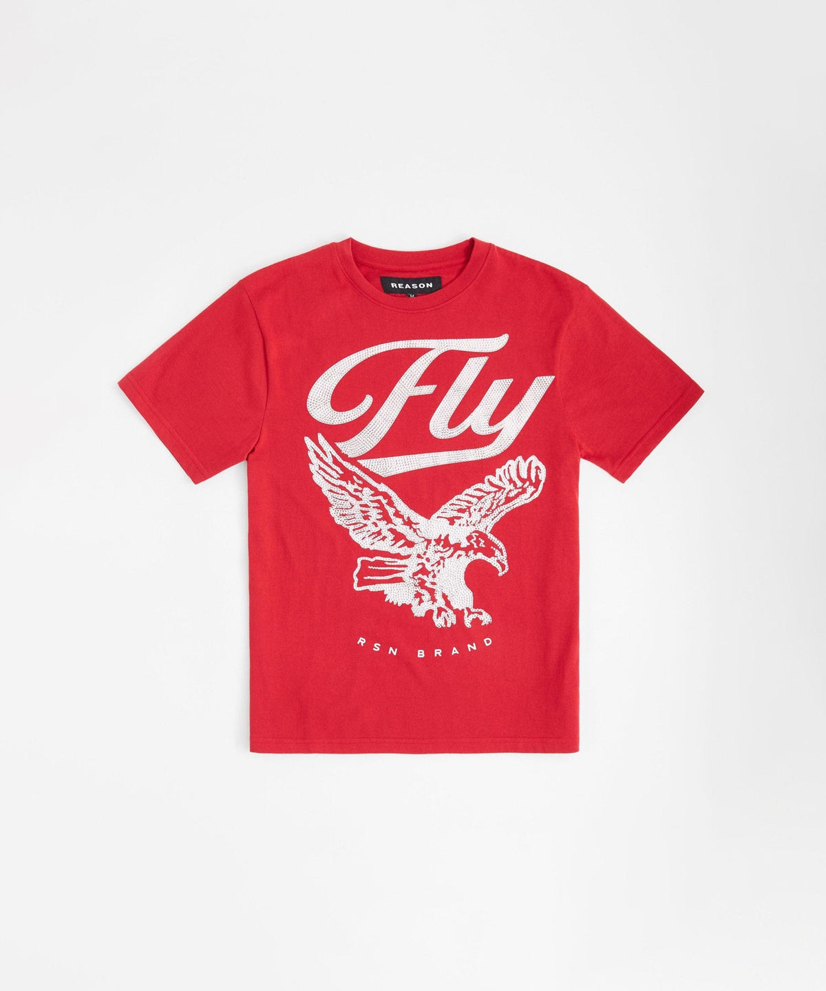 Kids Mini Fly Higher Short Sleeve Tee - Red | Reason Clothing Quality