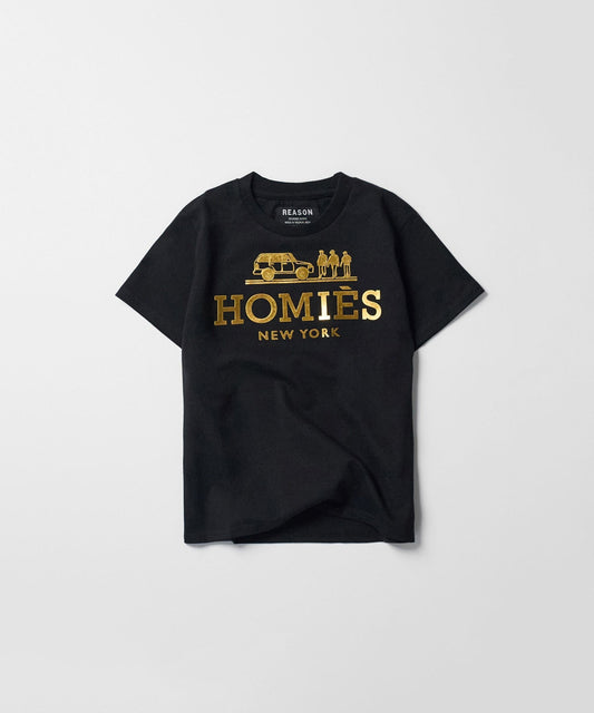 Homies Kid's Graphic Short Sleeve Tee - Black | Reason Clothing Great Value