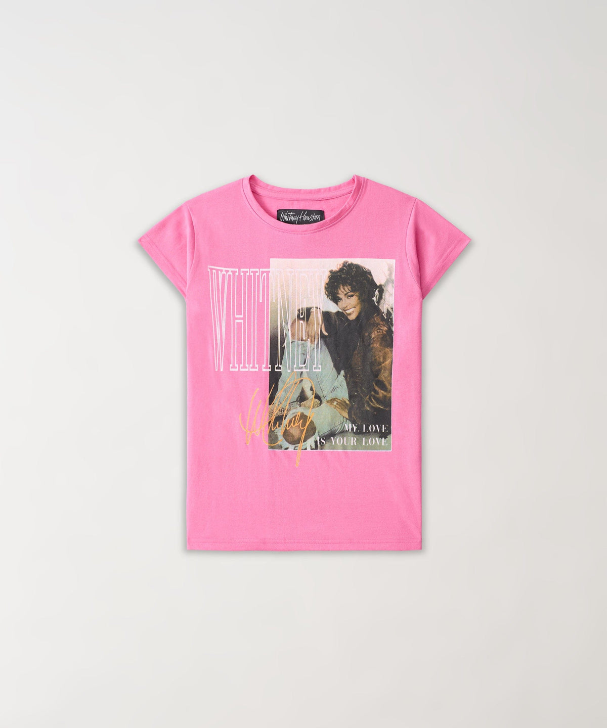 Kids Whitney Houston Short Sleeve Tee - Pink | Reason Clothing Popular