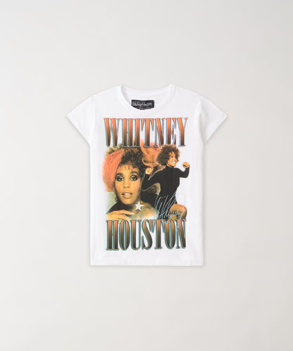 Kids Whitney Houston Short Sleeve Tee - White | Reason Clothing Top Pick