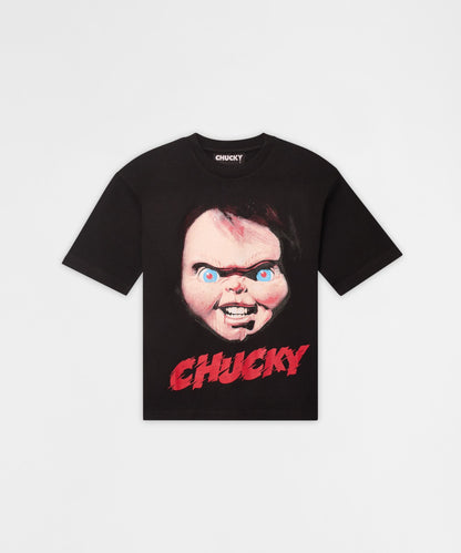 Kids Chucky Face Short Sleeve Tee - Black | Reason Clothing Deals