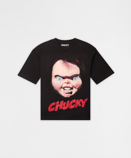 Kids Chucky Face Short Sleeve Tee - Black | Reason Clothing Deals