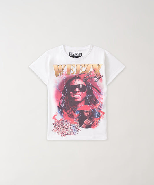 Kids Lil Wayne Short Sleeve Tee - White | Reason Clothing Exclusive