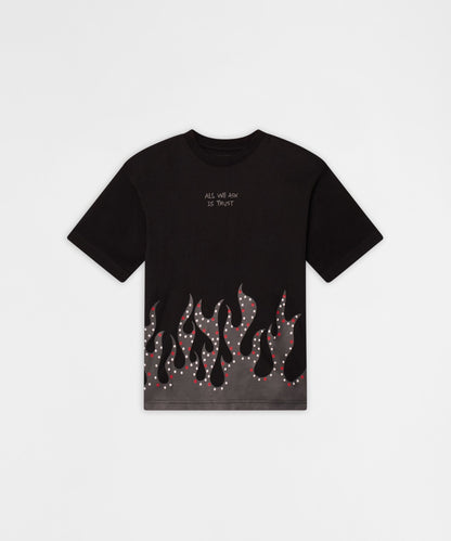 Kids All We Ask Is Trust Short Sleeve Tee - Black | Reason Clothing Trending