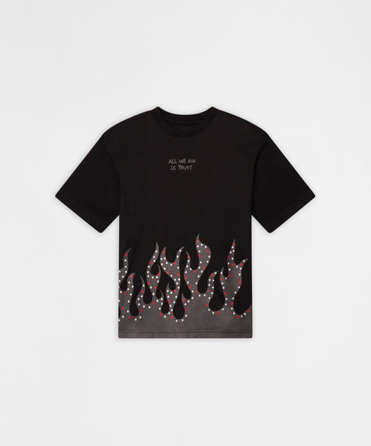 Kids All We Ask Is Trust Short Sleeve Tee - Black | Reason Clothing Trending