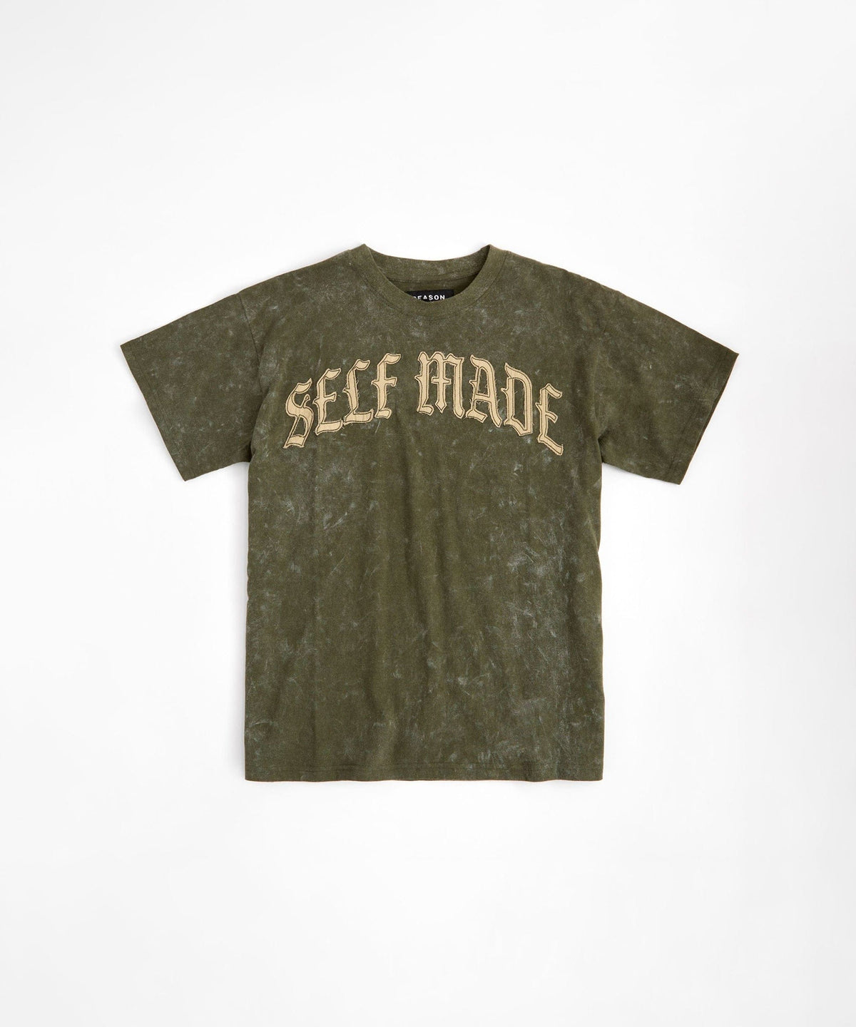 Kids Self Made Self Paid Short Sleeve Tee - Olive Green | Reason Clothing New