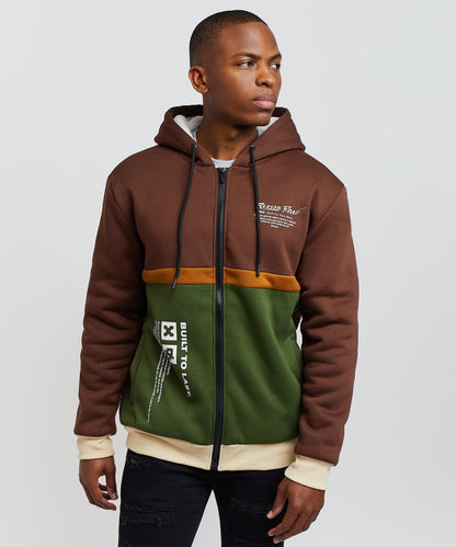 Ryan Zip Up Sherpa Hoodie | Reason Clothing Latest