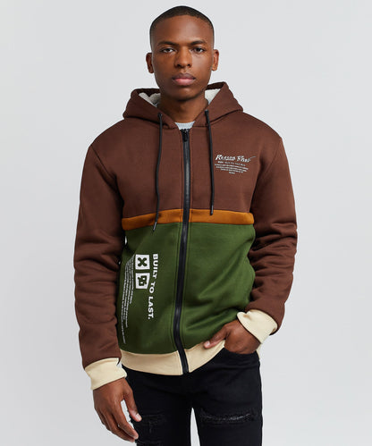 Ryan Zip Up Sherpa Hoodie | Reason Clothing Latest