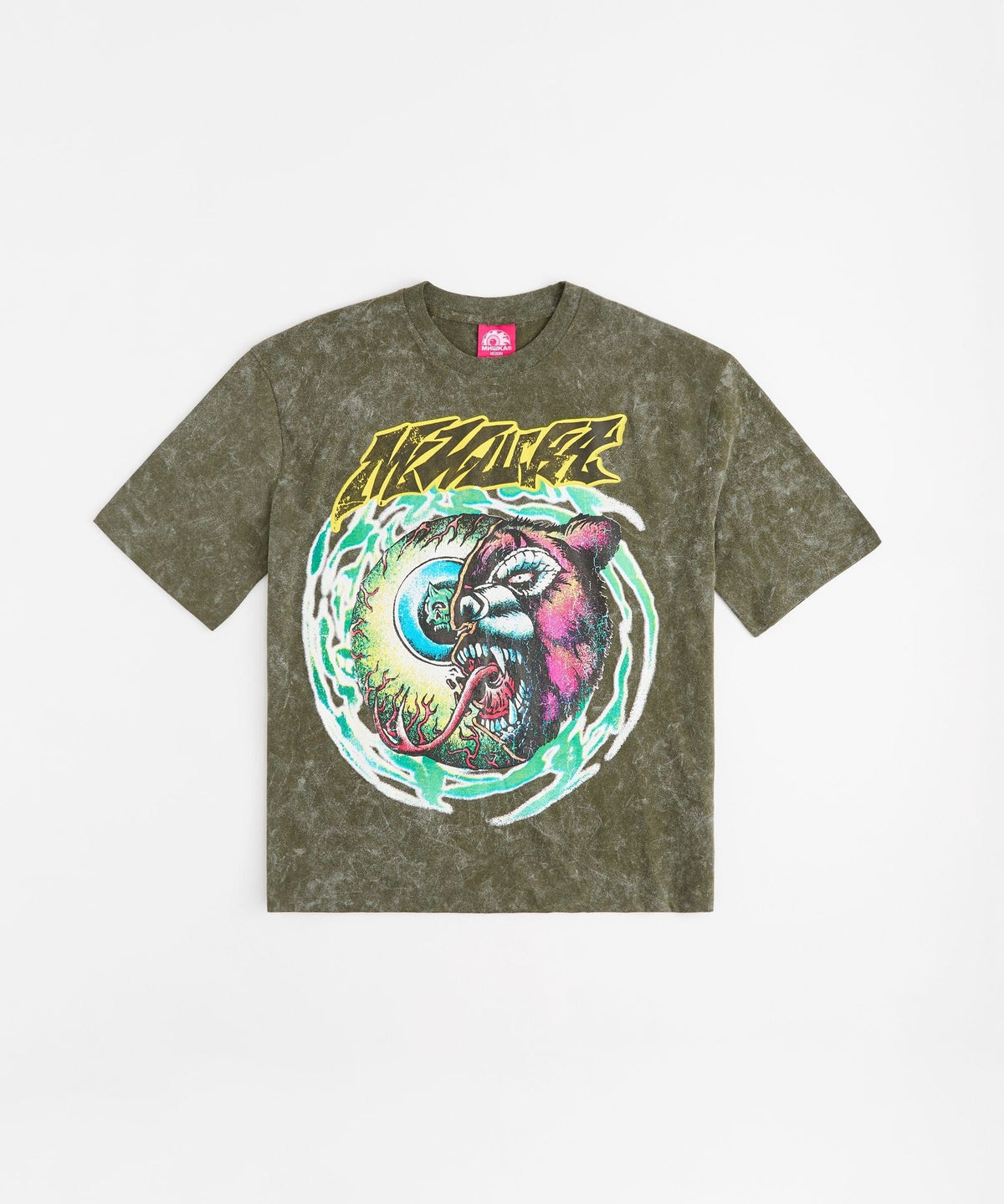 Mishka Mutant Bear Graphic Short Sleeve Tee - Aqua | Reason Clothing Value