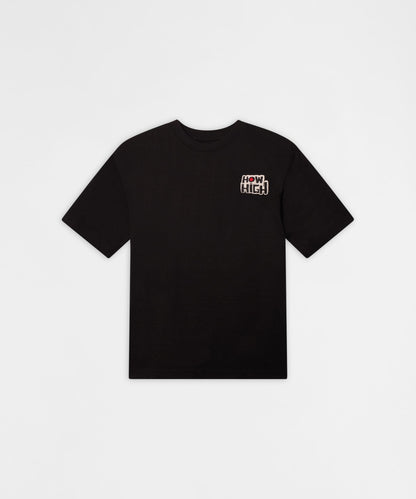 How High Crew Embroidered Short Sleeve Tee - Black | Reason Clothing Top Pick