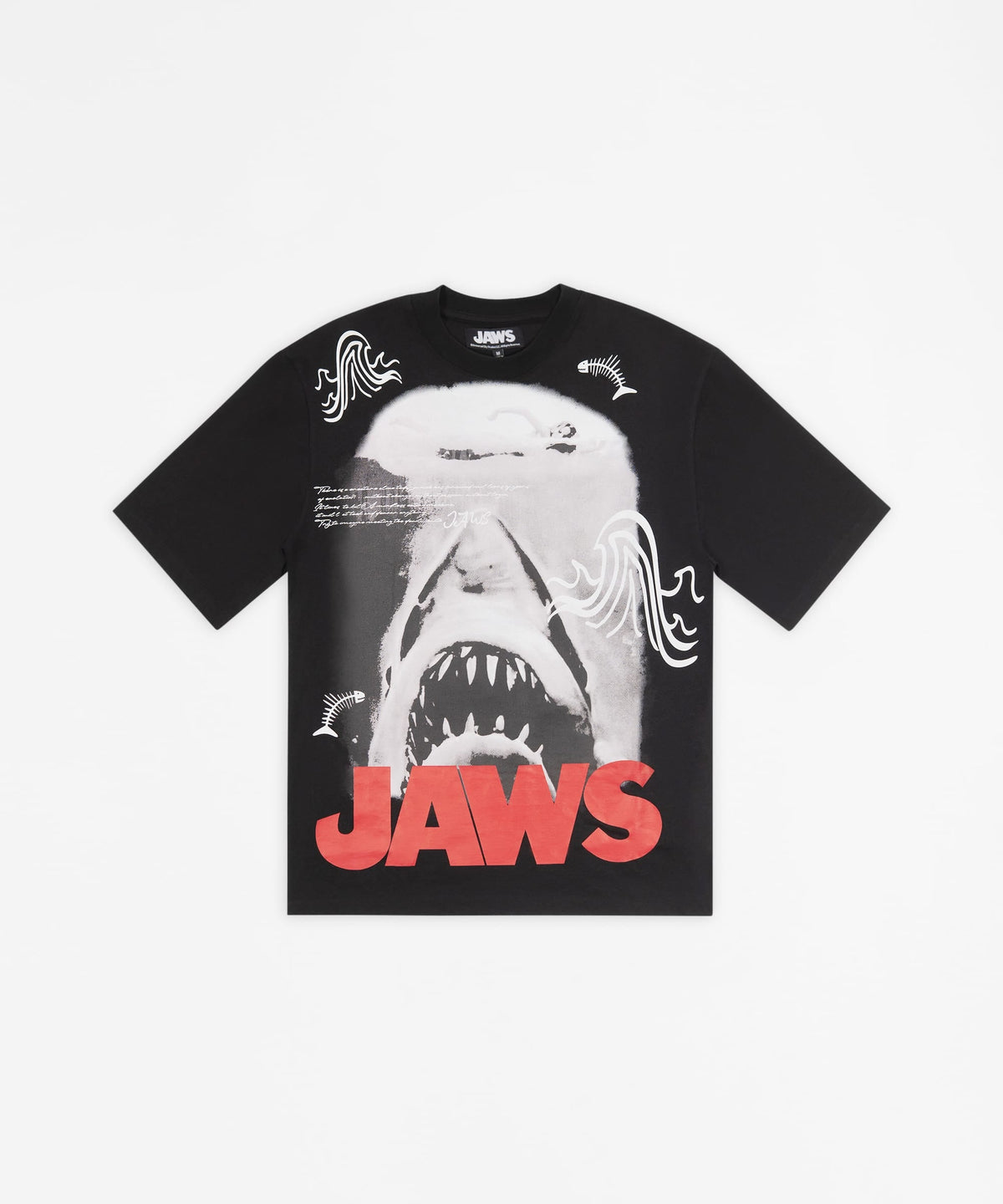 Jaws Great White Shark Graphic Short Sleeve Tee - Black | Reason Clothing Recommended