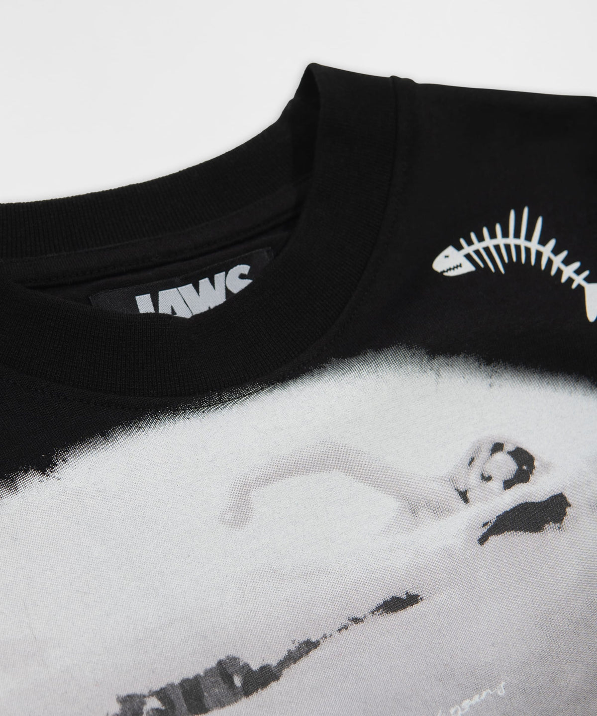 Jaws Great White Shark Graphic Short Sleeve Tee - Black | Reason Clothing Recommended