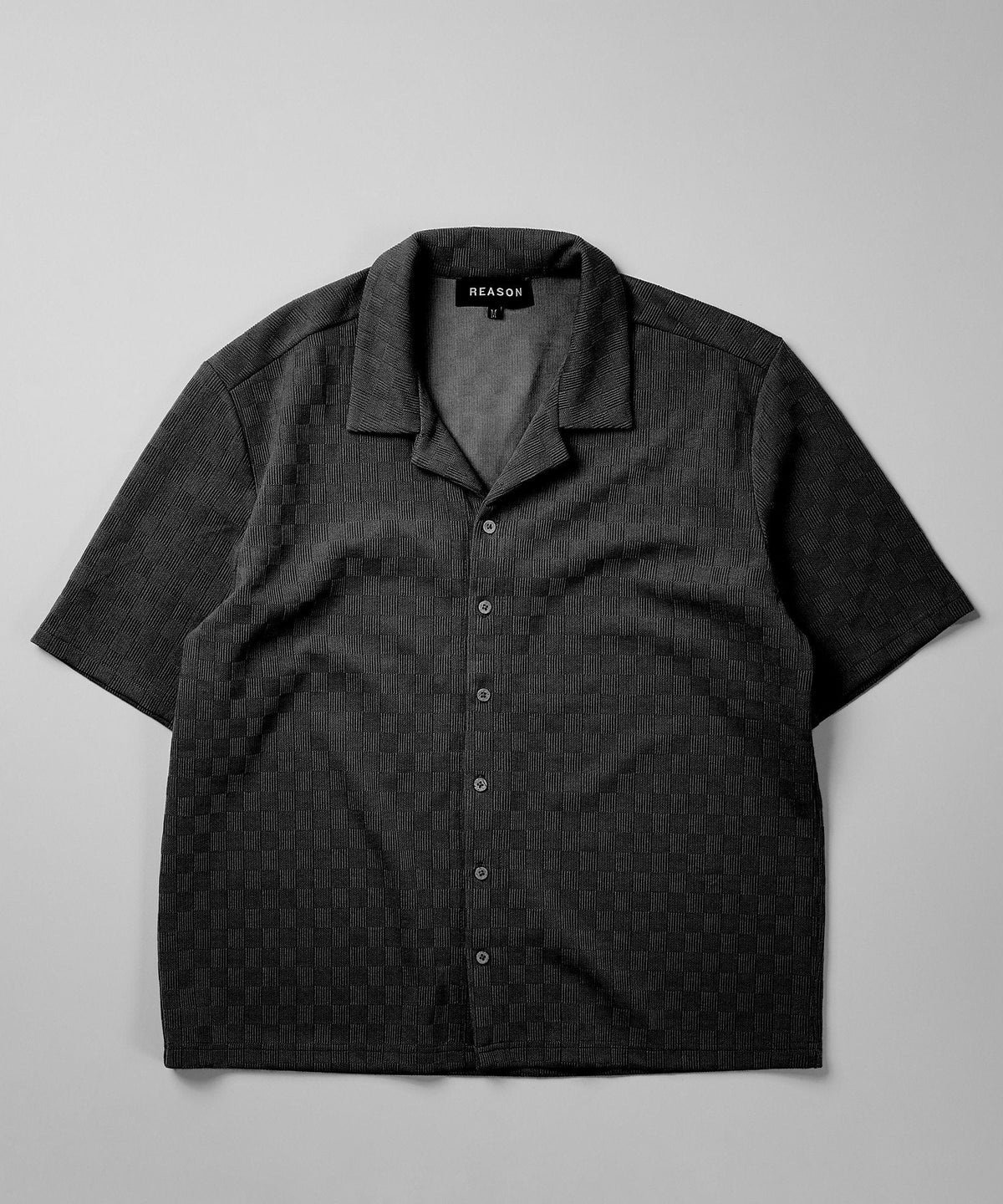 Jacquard Knit Shirt - Black | Reason Clothing Smart Buy