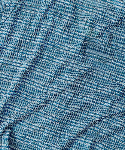 Textured Streamlined Button Down Shirt - Blue | Reason Clothing Discount