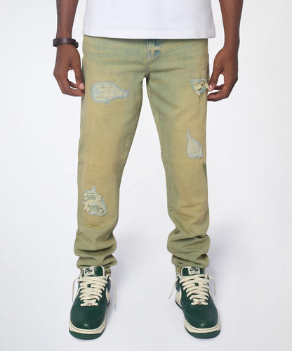 Essential Distressed Skinny Jeans - Vintage Blue | Reason Clothing Top Pick