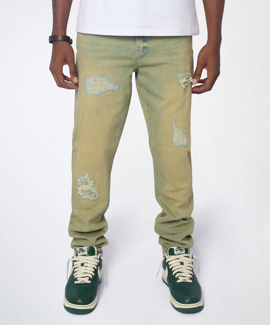 Essential Distressed Skinny Jeans - Vintage Blue | Reason Clothing Top Pick