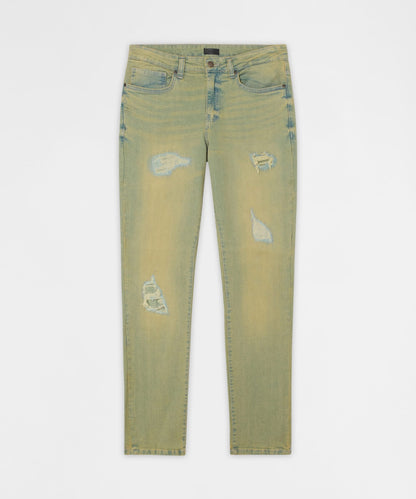 Essential Distressed Skinny Jeans - Vintage Blue | Reason Clothing Top Pick