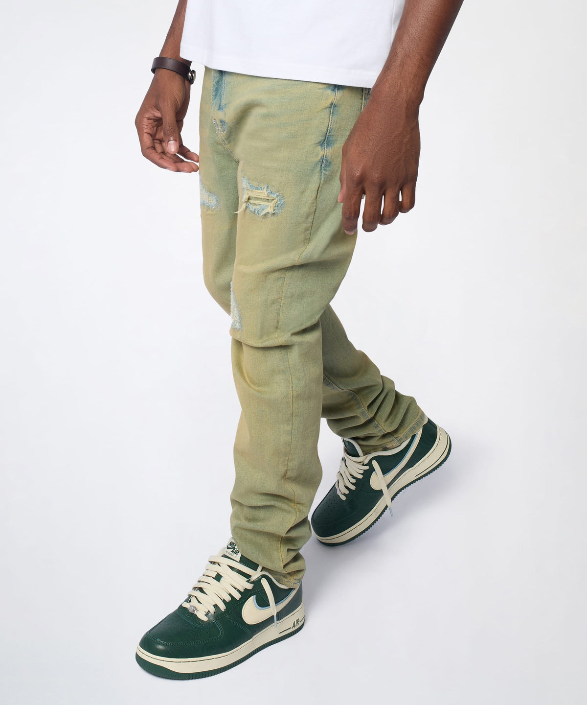 Essential Distressed Skinny Jeans - Vintage Blue | Reason Clothing Top Pick