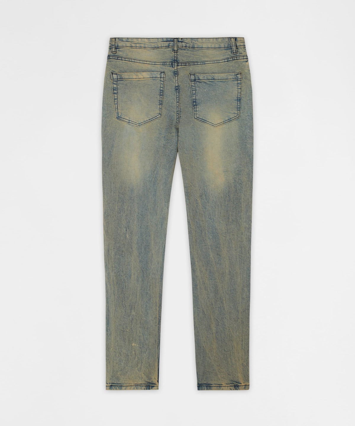 Ladder Distressed Studded Skinny Jean - Blue | Reason Clothing Everyday