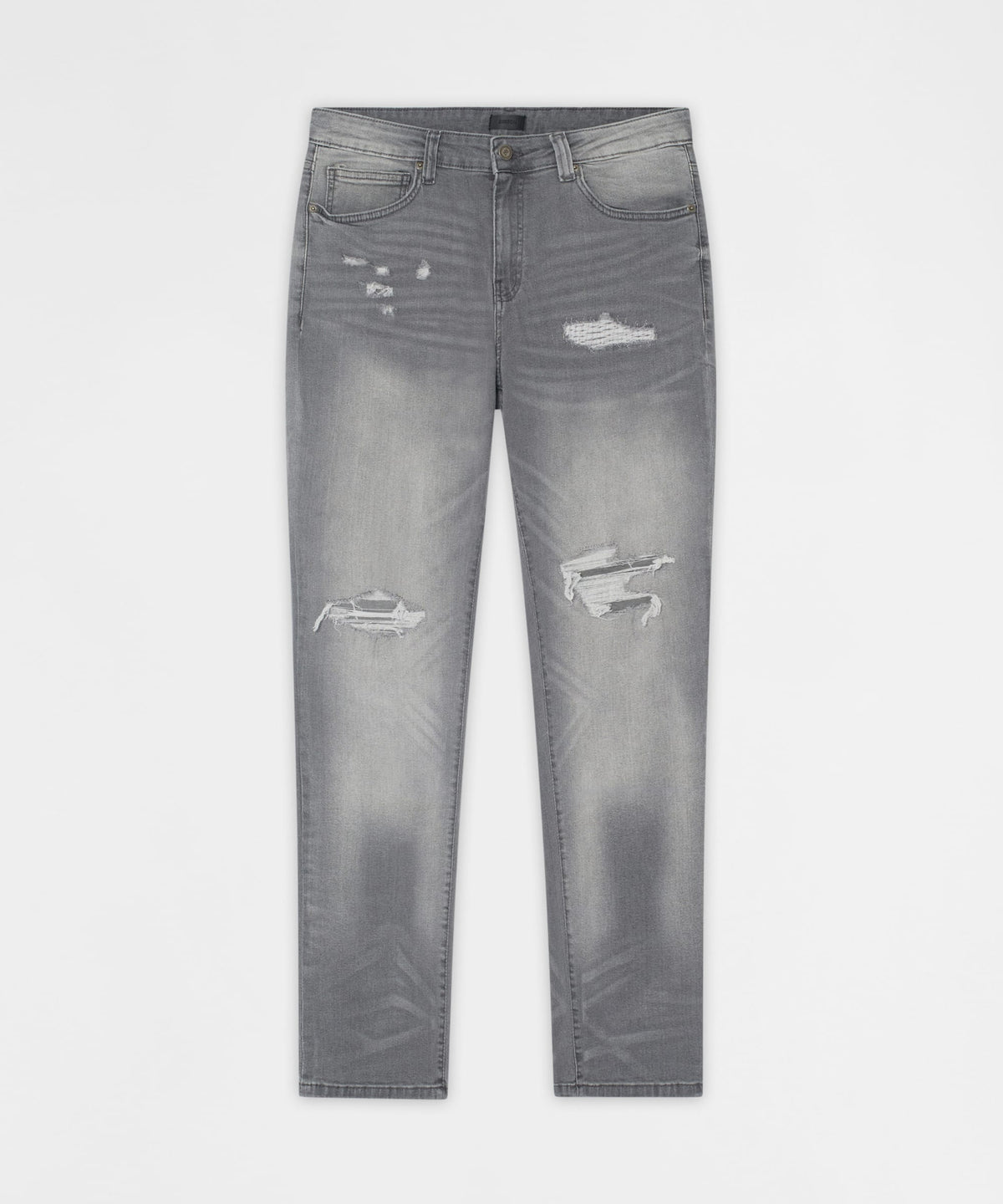 Fade Away Distressed Skinny Jeans - Grey | Reason Clothing Best Price