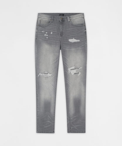 Fade Away Distressed Skinny Jeans - Grey | Reason Clothing Best Price