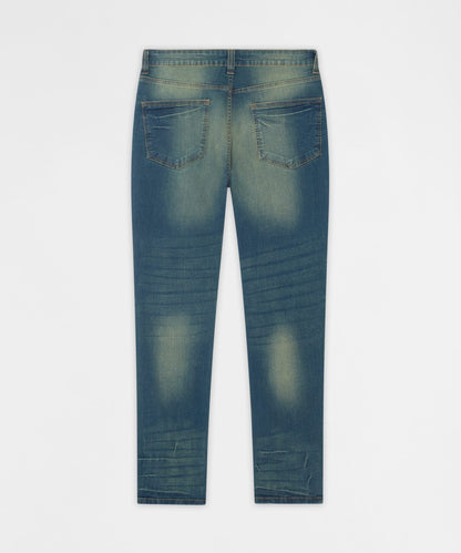 Everyday Distressed Skinny Jeans - Vintage Blue | Reason Clothing Trending