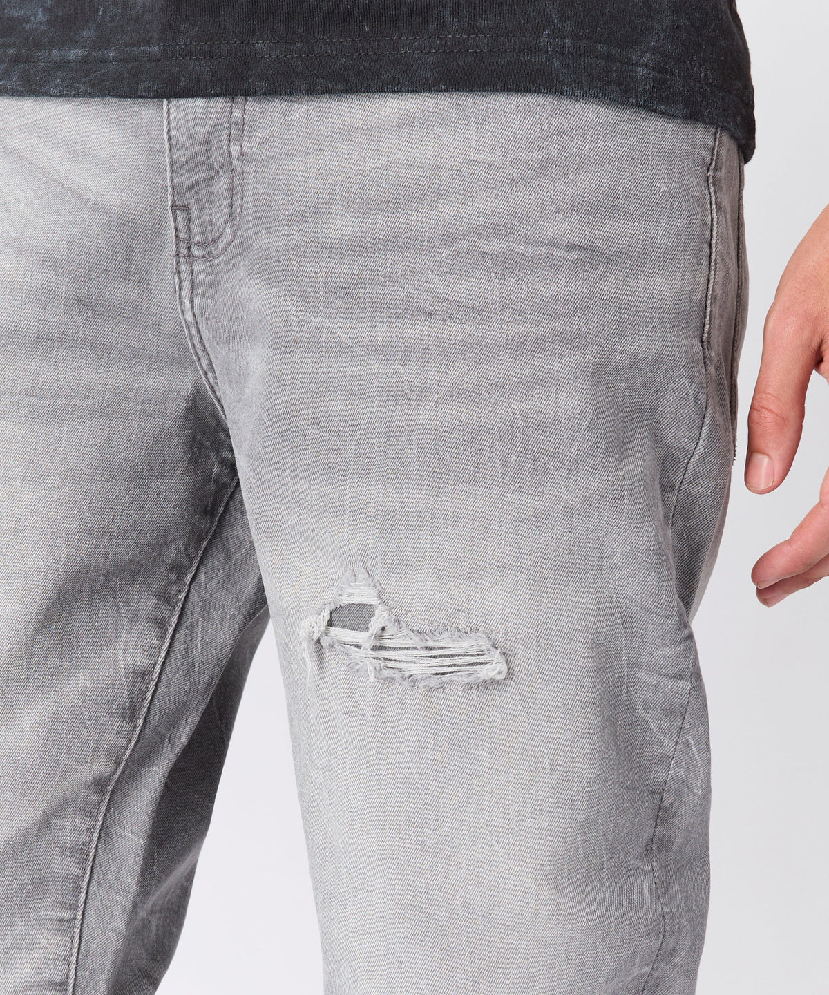 Men's Skinny Denim Pant - Grey | Reason Clothing Premium