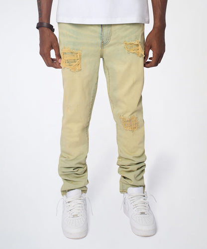 Mended Distressed Skinny Jeans - Light Blue | Reason Clothing Recommended