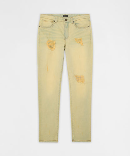Mended Distressed Skinny Jeans - Light Blue | Reason Clothing Recommended