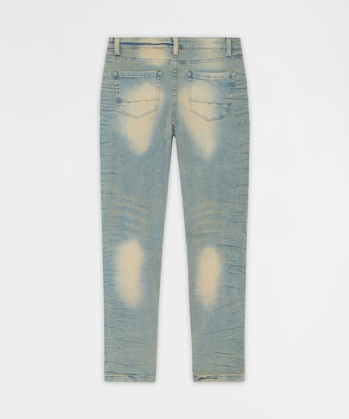 Vintage Distressed Skinny Jeans - Light Blue | Reason Clothing Discount