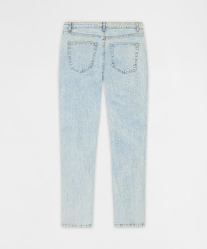 Light Wash Distressed Skinny Jeans - Light Blue | Reason Clothing Everyday