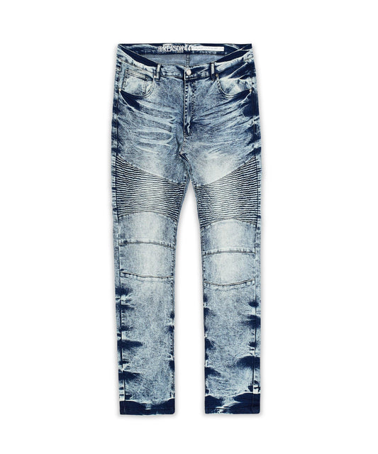 Splatter Plus Size Denim Jeans - Blue | Reason Clothing Discount